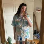 Graceful Ruffle Top & Mini Skirt Set – Beige Summer Holiday Outfit photo review