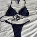 Glamorous Black Diamond Bikini Set for Confident Beach Days photo review