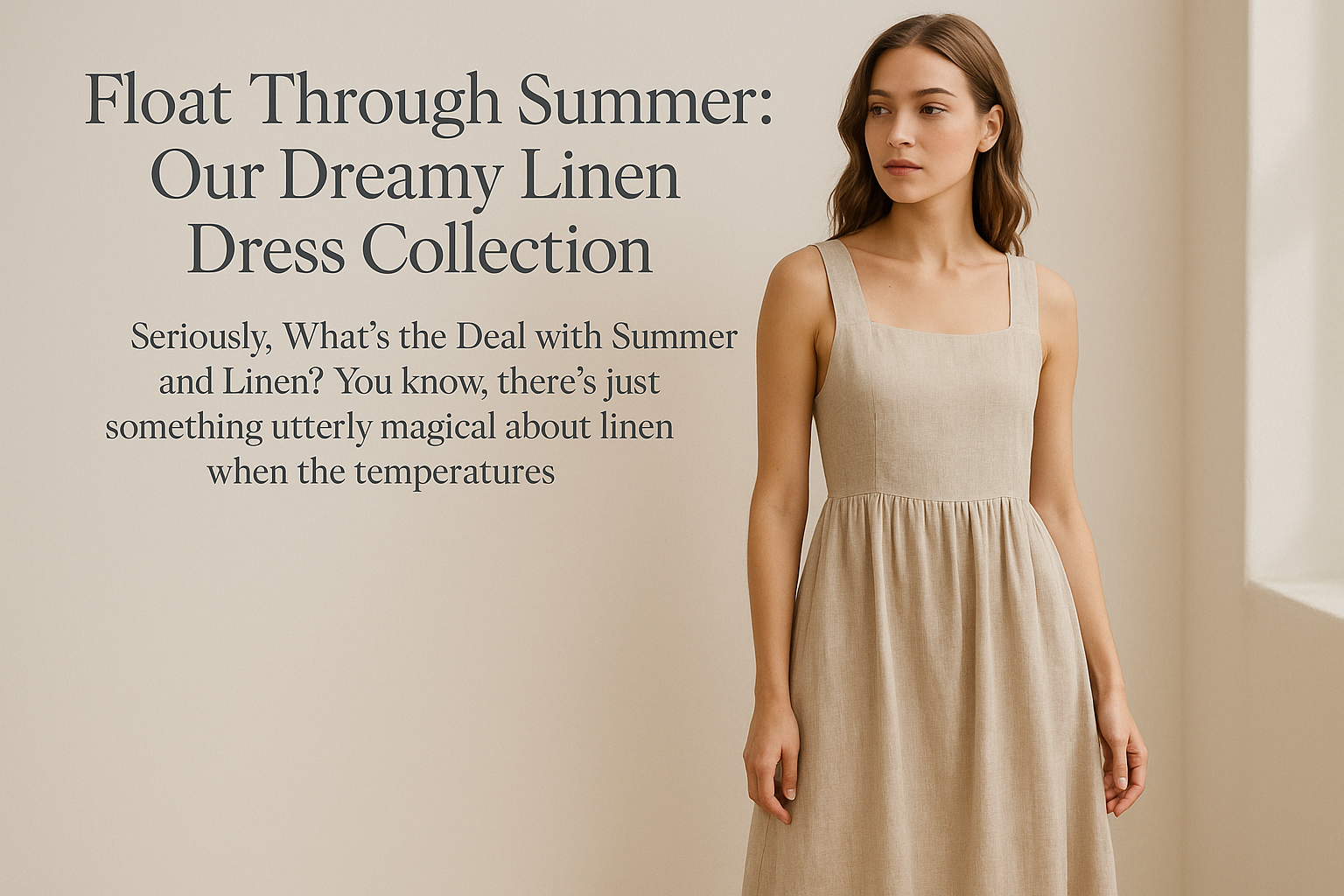 Float Through Summer: Our Dreamy Linen Dress Collection