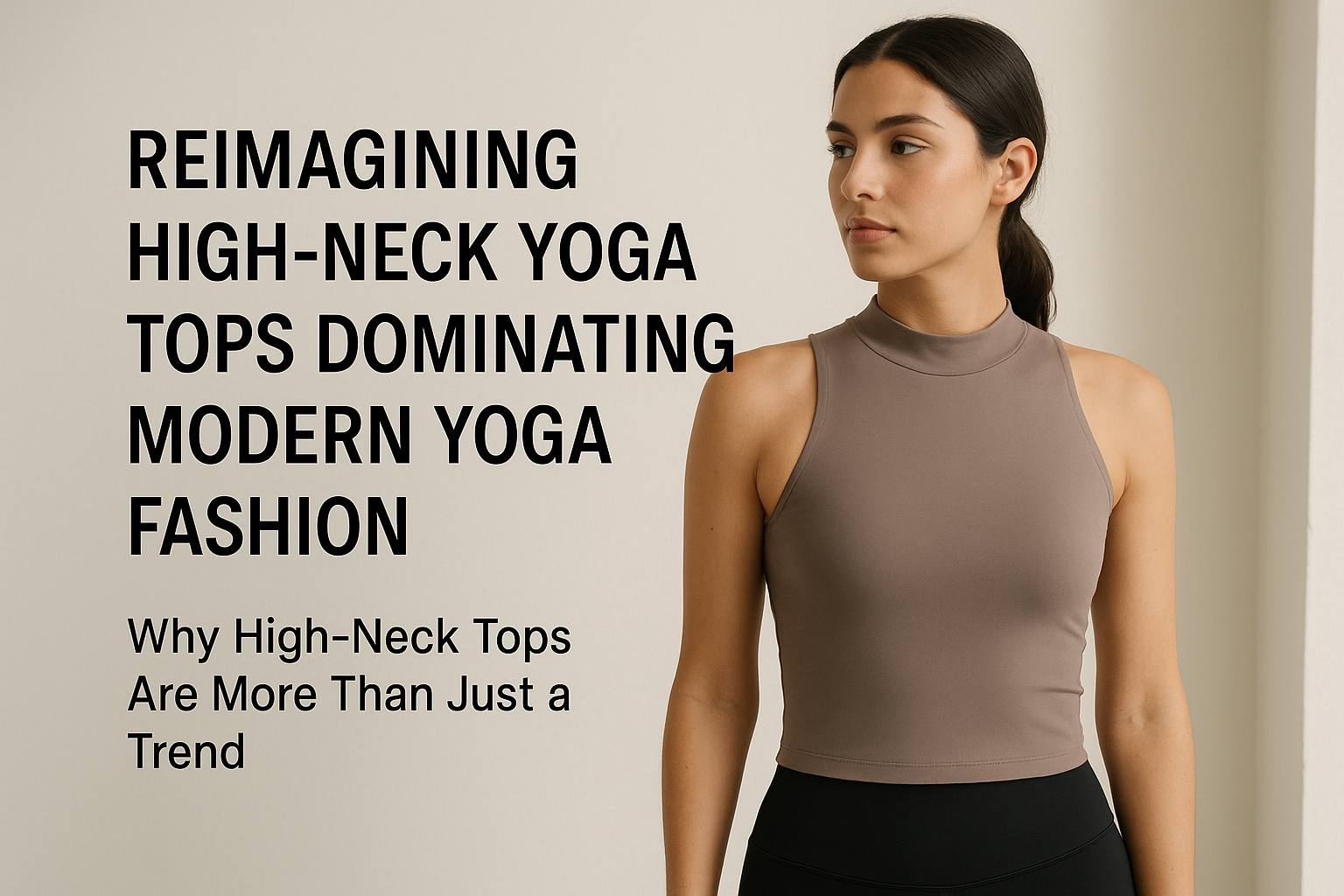 Reimagining High-Neck Yoga Tops Dominating Modern Yoga Fashion