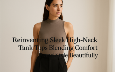 Reinventing Sleek High-Neck Tank Tops Blending Comfort and Style Beautifully