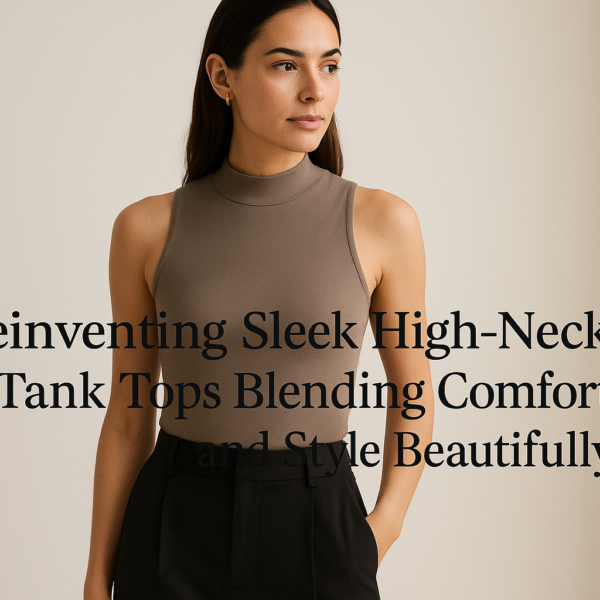Reinventing Sleek High-Neck Tank Tops Blending Comfort and Style Beautifully