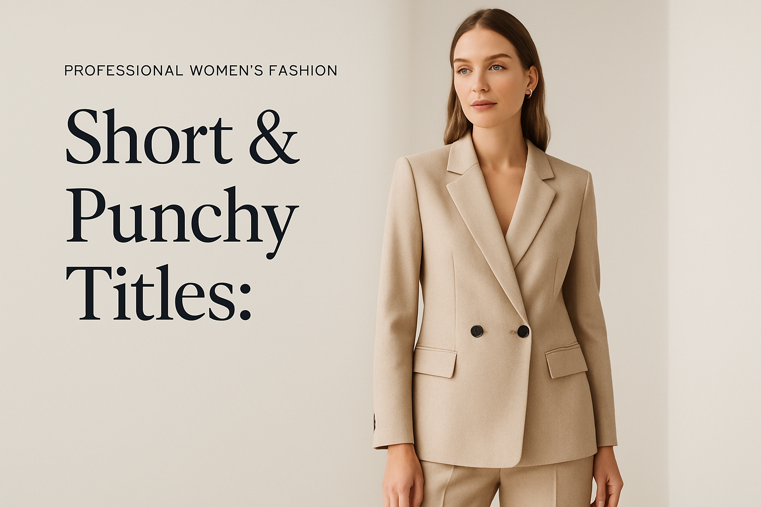 Short & Punchy Titles: