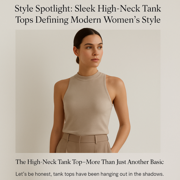 Style Spotlight: Sleek High-Neck Tank Tops Defining Modern Women’s Style