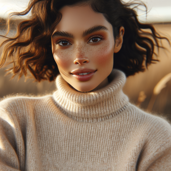 High Neck Sweaters With Skirts