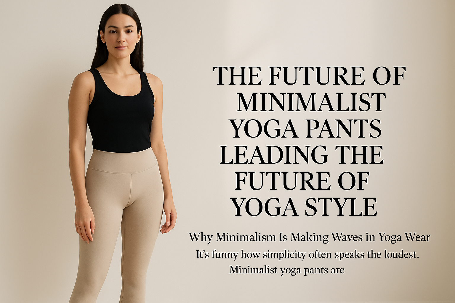 The Future of Minimalist Yoga Pants Leading the Future of Yoga Style
