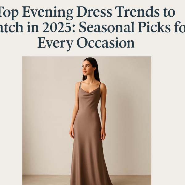 Top Evening Dress Trends to Watch in 2025: Seasonal Picks for Every Occasion