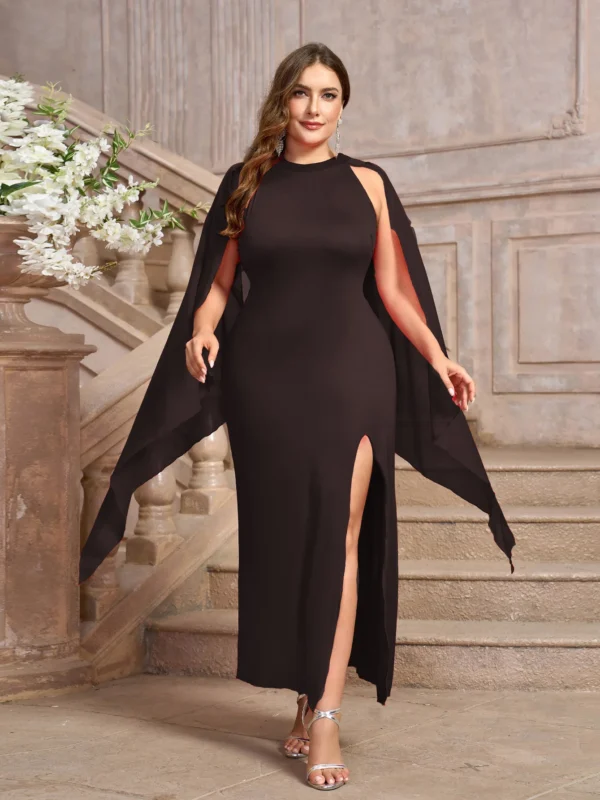 Refined A-Line V-Neck Dress for Women - Flattering Fit