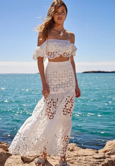 Elegant Strapless Bikini – High Waist Swim for Confidence