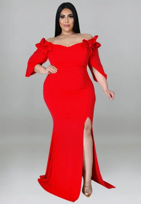 Confident Summer Backless Dress: Flowy Fit & Petal Sleeves