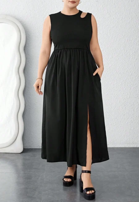 Stunning V-Neck Ruffle Midi Dress - Perfect Party Polyester