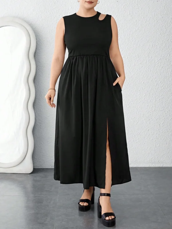 Stunning V-Neck Ruffle Midi Dress - Perfect Party Polyester