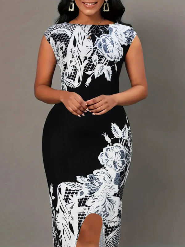 Breathable Knit Cheongsam: Comfy Summer A-Line Dress