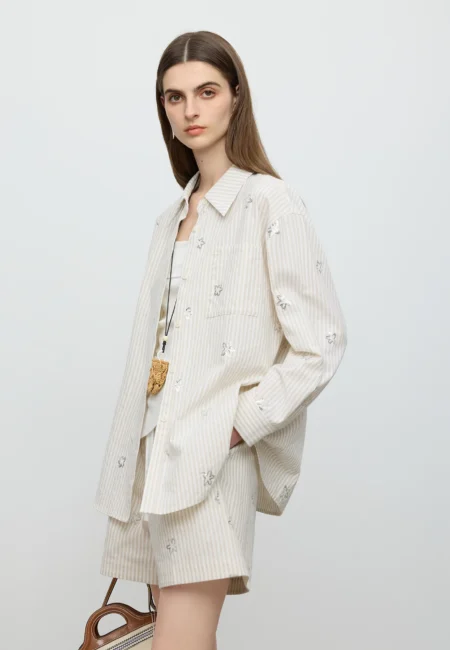 Breathable Linen Blend Set: Women's Polished Two-Piece