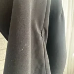 Trendy Black A-Line Mini Skirt High Waist Side Slit Korean photo review