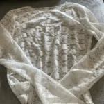 Lace-Trimmed Long Sleeve Crop Top for Unforgettable Nights photo review