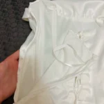 Luxurious Satin Corset Dress Strapless Asymmetrical Scarf photo review