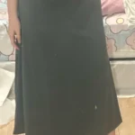 Summer Grey Backless Maxi Dress with Stretch Fit & Strapless Neckline photo review