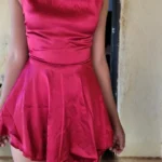 Satin Backless Mini Dress - Effortless Summer Elegance photo review
