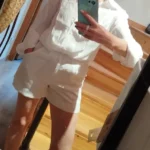 Trendy Button-Up Shirt & Shorts Combo - Perfect Summer Outfit photo review