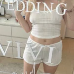 Y2 K Fairy Kawaii Crop Top & Button Shorts Set - 2000 s Aesthetic photo review