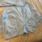 Trendy Button-Up Shirt & Shorts Combo - Perfect Summer Outfit photo review
