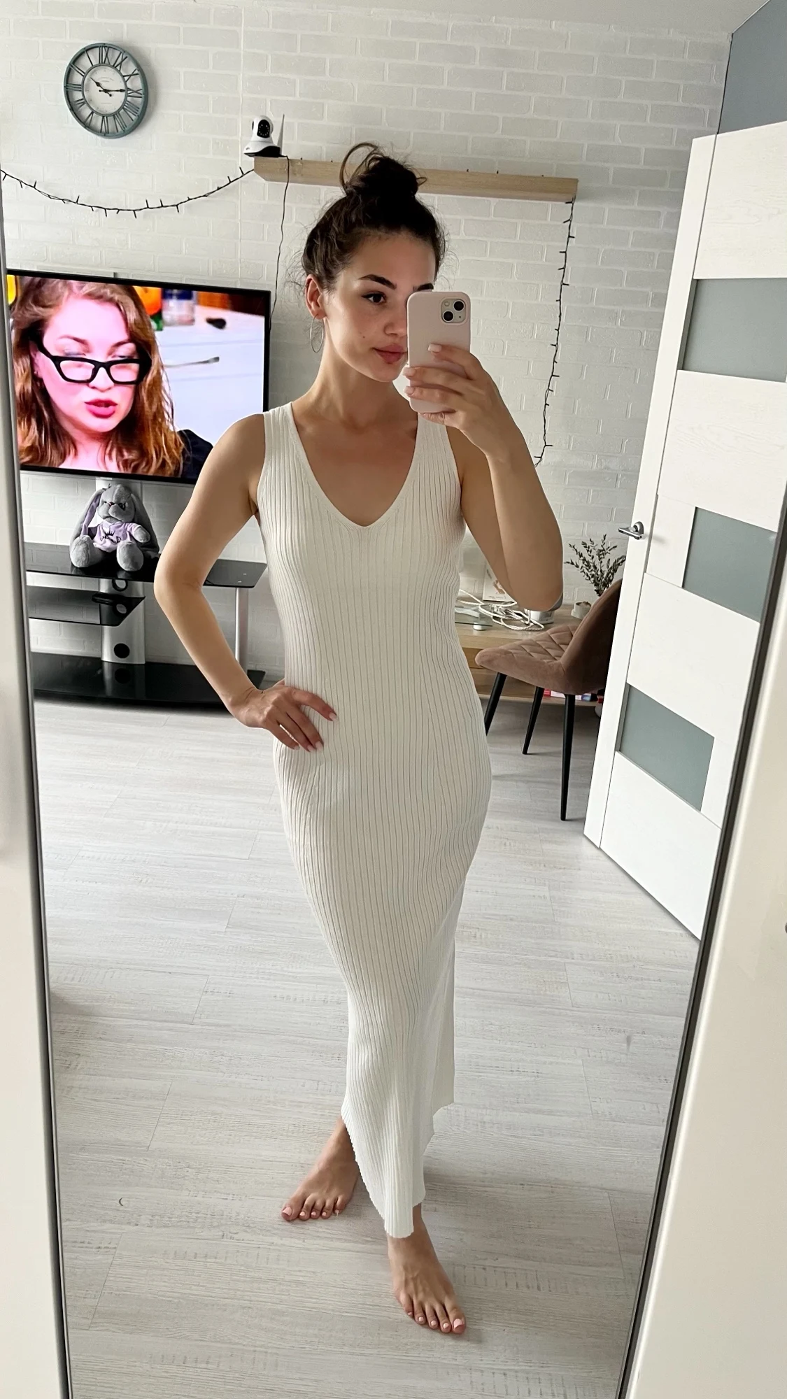 Knit Maxi Dress Women Summer Sleeveless Casual Strap Sundress photo review