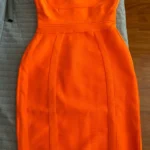 Stunning Orange Bodycon Dress for Unforgettable Nights Out photo review