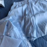 Trendy Button-Up Shirt & Shorts Combo - Perfect Summer Outfit photo review