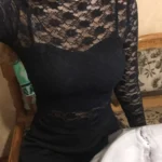 Lace-Trimmed Long Sleeve Crop Top for Unforgettable Nights photo review