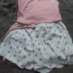 Pink Lace V-Neck Pajama Set: Soft Cami & Shorts Duo photo review