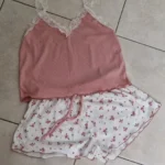 Lace-Trimmed Two-Piece Camisole & Shorts Sleep Set photo review