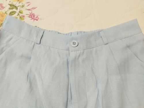 Trendy Button-Up Shirt & Shorts Combo - Perfect Summer Outfit photo review
