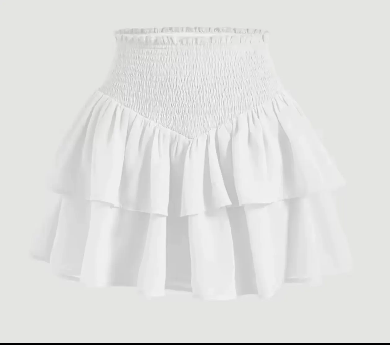 Women High Waist Bubble Mini Skirt Summer Beach Vacation Streetwear photo review