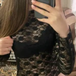 Lace-Trimmed Long Sleeve Crop Top for Unforgettable Nights photo review