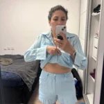 Trendy Button-Up Shirt & Shorts Combo - Perfect Summer Outfit photo review