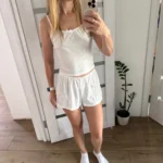 Y2 K Fairy Kawaii Crop Top & Button Shorts Set - 2000 s Aesthetic photo review