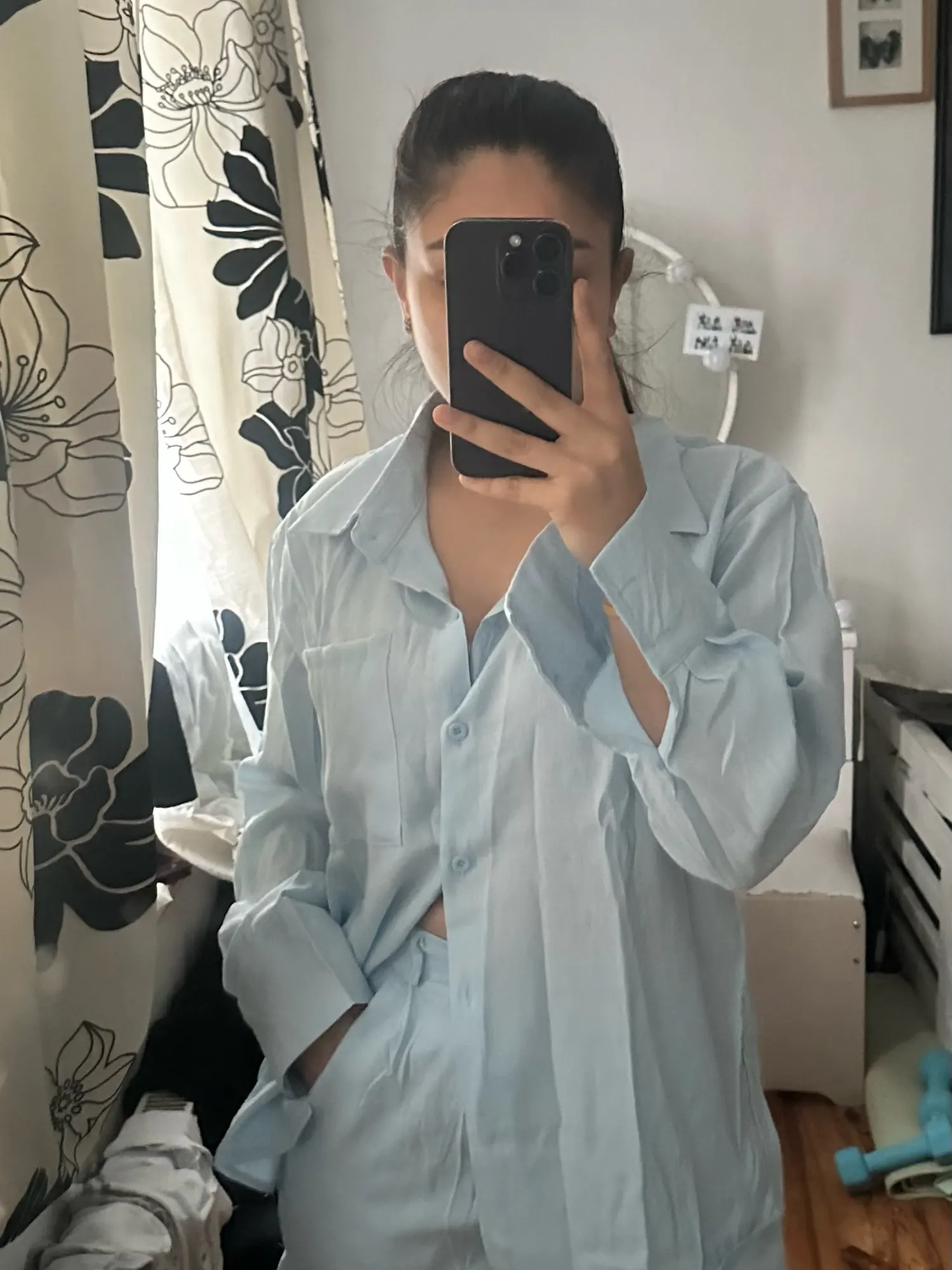 Trendy Button-Up Shirt & Shorts Combo - Perfect Summer Outfit photo review
