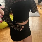 Lace-Trimmed Long Sleeve Crop Top for Unforgettable Nights photo review