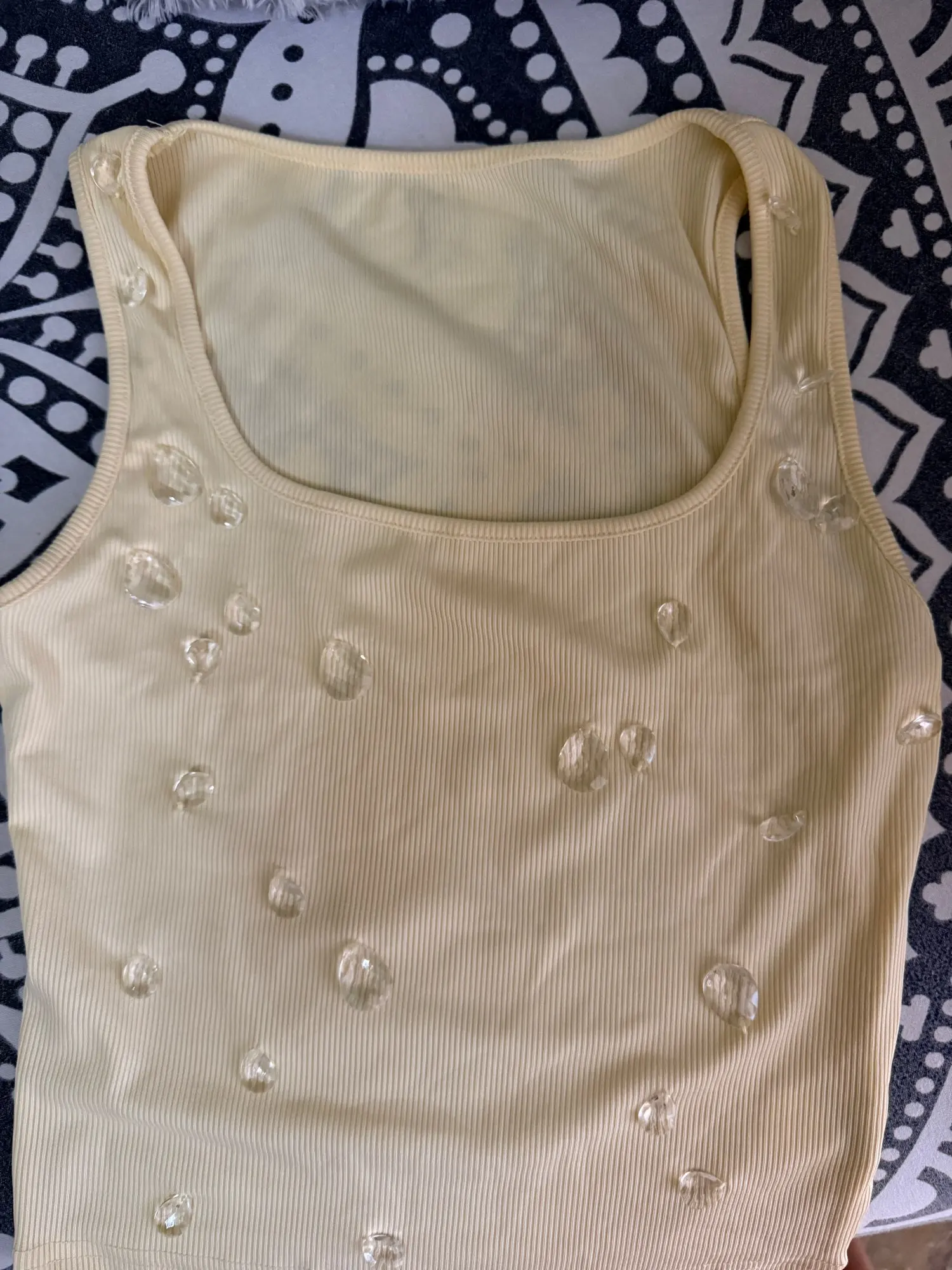Sleek Water Droplets Tank for Dazzling Evening Style photo review