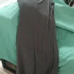 Summer Grey Backless Maxi Dress with Stretch Fit & Strapless Neckline photo review