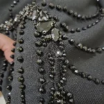 Beaded Spaghetti Strap Bandage Dress Ankle-Length photo review