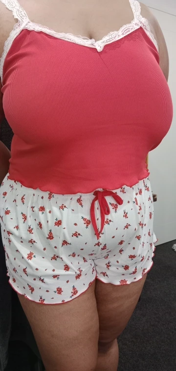 Lace-Trimmed Two-Piece Camisole & Shorts Sleep Set photo review