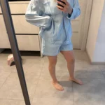 Trendy Button-Up Shirt & Shorts Combo - Perfect Summer Outfit photo review