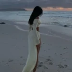 Bohemian Off-Shoulder High Split Beach Skirt Set for Women photo review