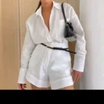 Trendy Button-Up Shirt & Shorts Combo - Perfect Summer Outfit photo review
