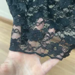 Lace-Trimmed Long Sleeve Crop Top for Unforgettable Nights photo review