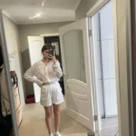 Trendy Button-Up Shirt & Shorts Combo - Perfect Summer Outfit photo review