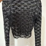 Lace-Trimmed Long Sleeve Crop Top for Unforgettable Nights photo review