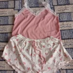 Lace-Trimmed Two-Piece Camisole & Shorts Sleep Set photo review